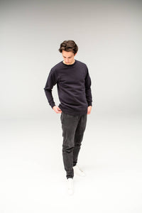 The Tall Sweatshirt - TALLFITS - Sweatshirts für große Männer - Schwarz Frontansicht